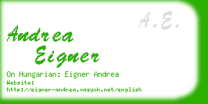 andrea eigner business card